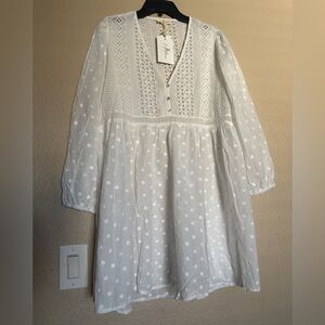 NWT IRIS MAXI OPENWORK EMBROIDERED DRESS